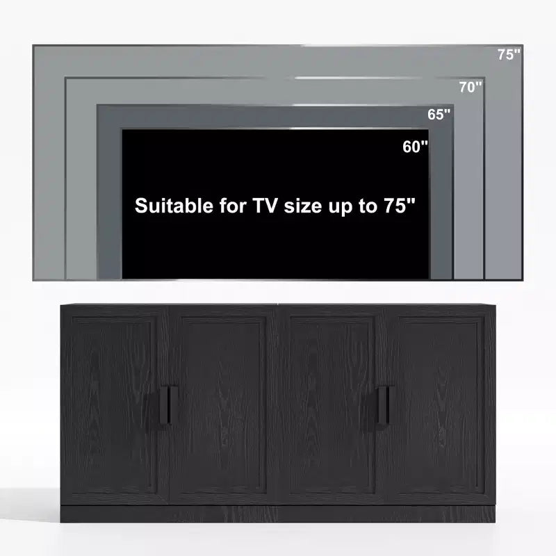 2-Piece Modern Minimalist Wood Grain Edge Cabinet, Multifunctional Storage with 3-Layer Shelves