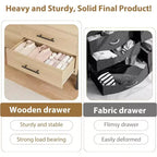 52 Wide Dresser, 7 Dresser for Bedroom, Wooden Closet Storage Chest, for Living Room, Bedroom, Entryway