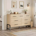 52 Wide Dresser, 7 Dresser for Bedroom, Wooden Closet Storage Chest, for Living Room, Bedroom, Entryway