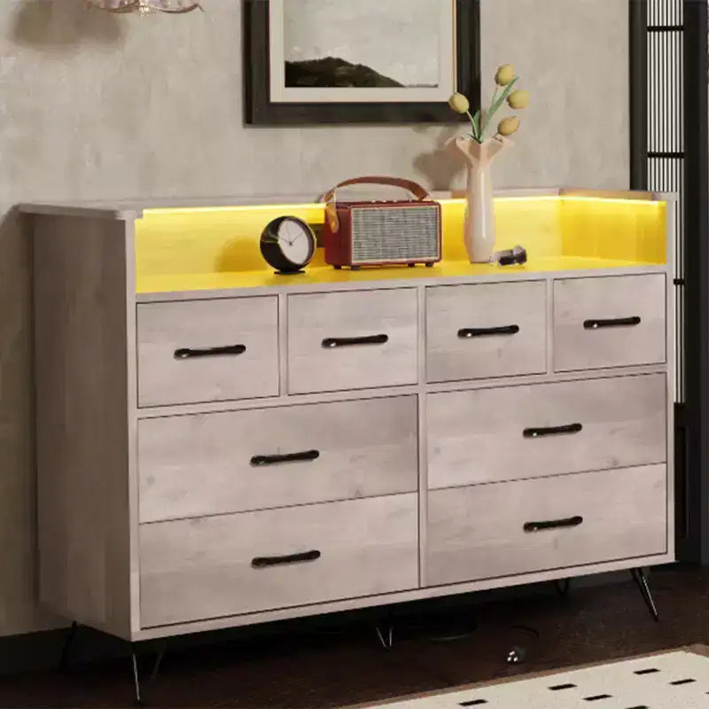 Storage Cabinet, Accent Cabinet with 2 Drawers and 2 Doors, Cabinet for Living Room, Hallway, Entryway