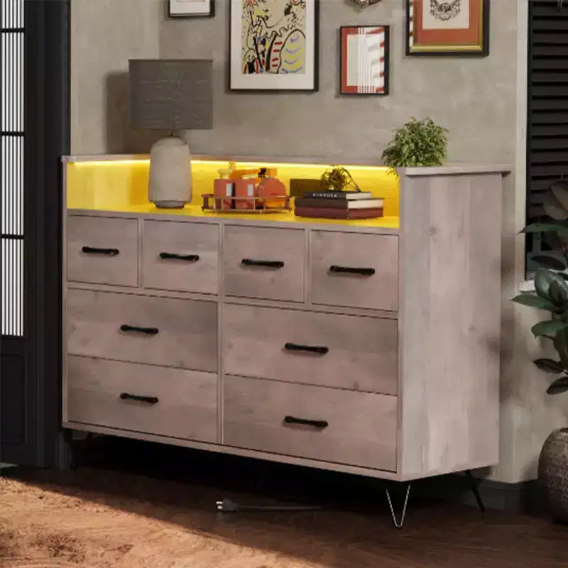 Storage Cabinet, Accent Cabinet with 2 Drawers and 2 Doors, Cabinet for Living Room, Hallway, Entryway