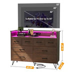 Storage Cabinet, Accent Cabinet with 2 Drawers and 2 Doors, Cabinet for Living Room, Hallway, Entryway