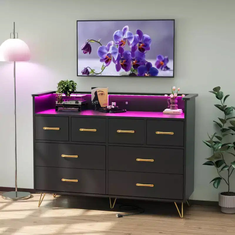 Storage Cabinet, Accent Cabinet with 2 Drawers and 2 Doors, Cabinet for Living Room, Hallway, Entryway