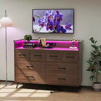 Storage Cabinet, Accent Cabinet with 2 Drawers and 2 Doors, Cabinet for Living Room, Hallway, Entryway
