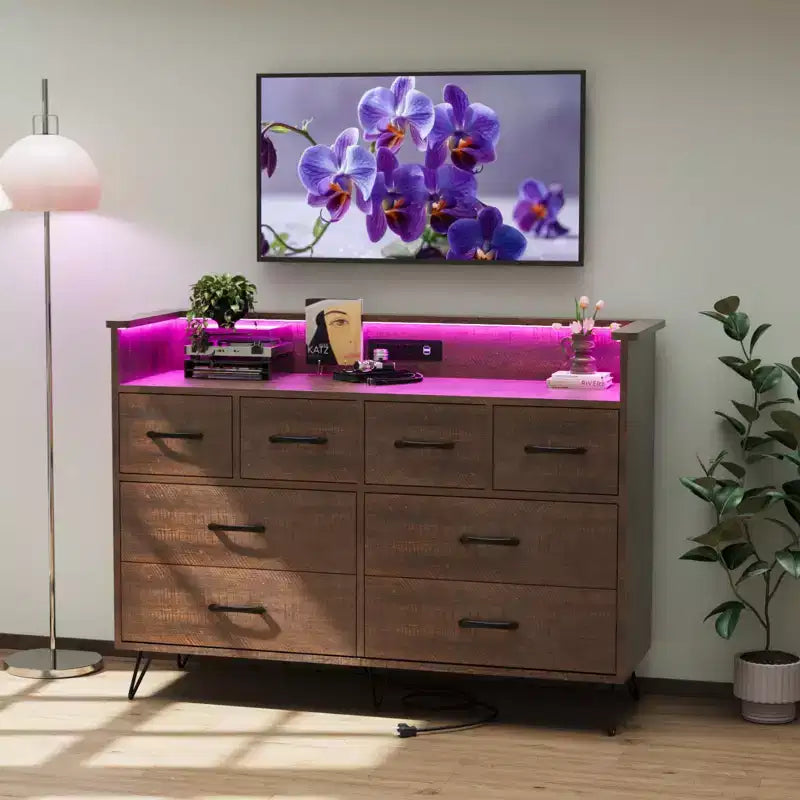 Storage Cabinet, Accent Cabinet with 2 Drawers and 2 Doors, Cabinet for Living Room, Hallway, Entryway