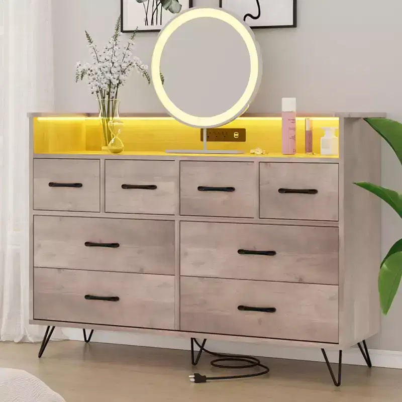 Storage Cabinet, Accent Cabinet with 2 Drawers and 2 Doors, Cabinet for Living Room, Hallway, Entryway