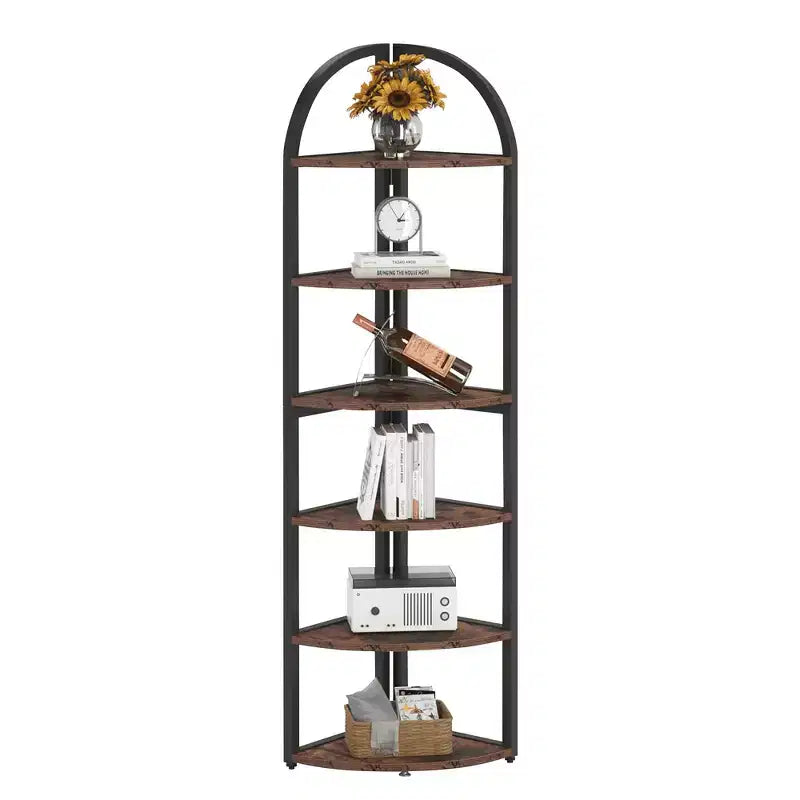 Floor Corner Shelf Space-Saving for Small Living Areas