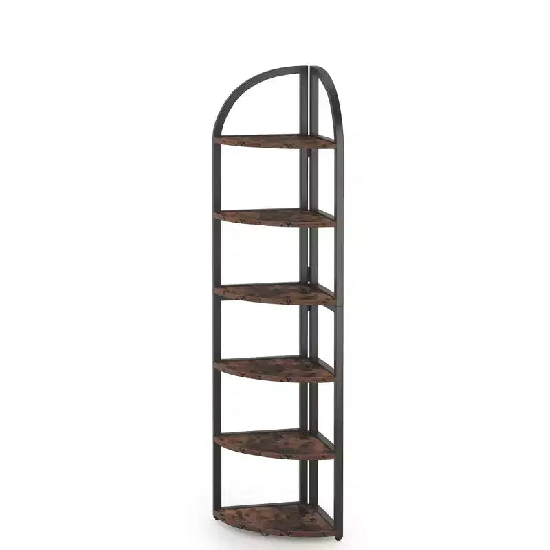 Floor Corner Shelf Space-Saving for Small Living Areas