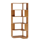 Space-Saving L-Shaped Corner Shelving Unit, Multifunctional Storage Shelf for Bedroom Office