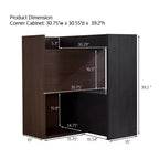 Extendable and Rotating Shoe Cabinet, Multifunctional 90-Degree Storage Combination Corner Cabinet