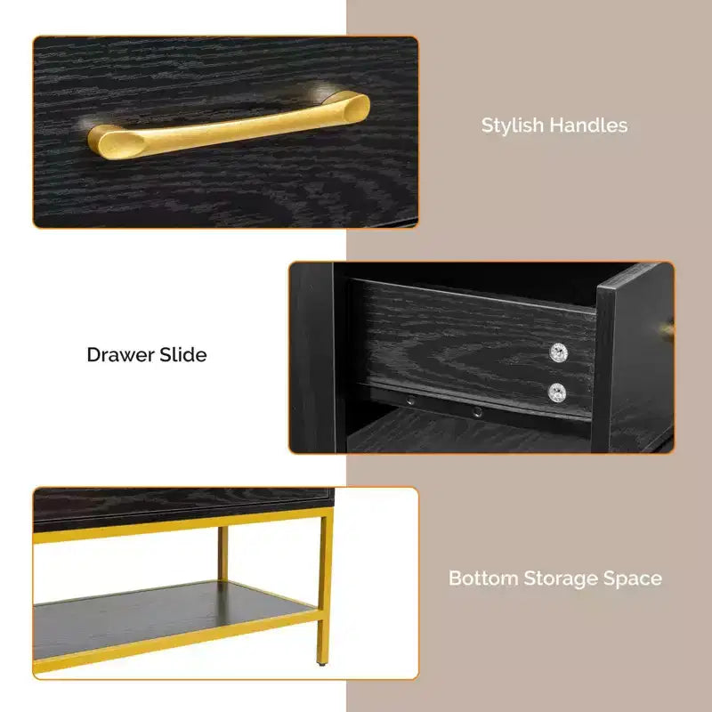 Salon Styling Storage Station with Mirror and 3 Drawers 1 Open Shelf