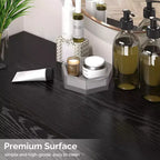 Salon Styling Storage Station with Mirror and 3 Drawers 1 Open Shelf