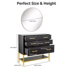 Salon Styling Storage Station with Mirror and 3 Drawers 1 Open Shelf