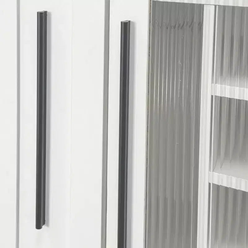 Dillon Modern 70.8 Wood Multi-functional Tall Cabinet with Pull-Out Storage Shelves and Wine Shelves