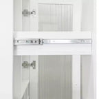 Dillon Modern 70.8 Wood Multi-functional Tall Cabinet with Pull-Out Storage Shelves and Wine Shelves
