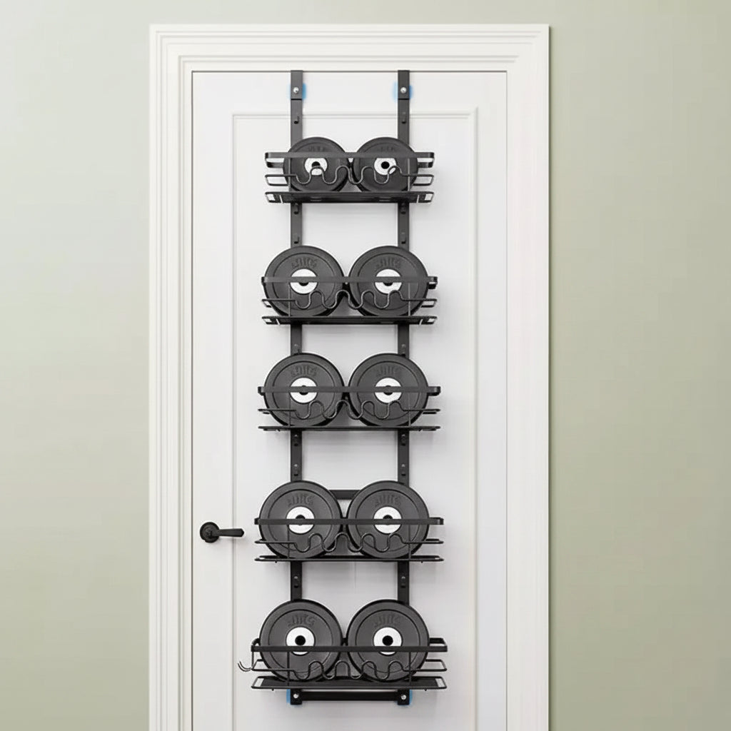 Over The Door Pantry Organizer, Pantry Organization and Storage, Easy to Install Spice Rack Shelves for Pantry, Kitchen, Bathroom and Cabinet Door
