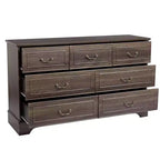 7-Drawer Brown MDF (Medium-Density Fiberboard) 53.94in. W Chest of Drawer