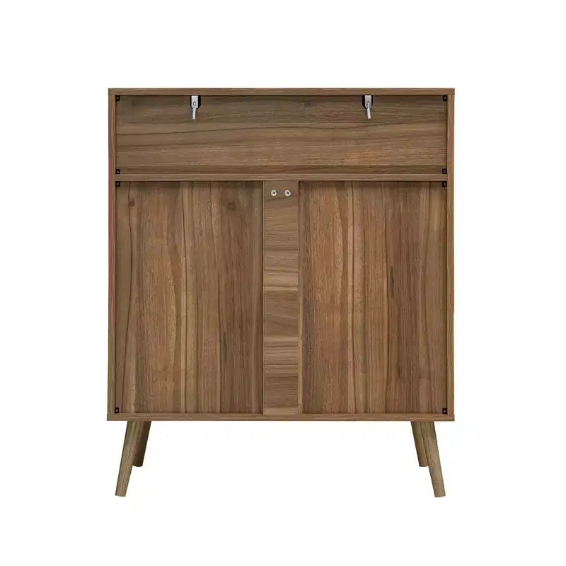 5 Drawers Cabinets Accent Storage Cabinet for Living Room Bedroom Dining Room Walnut