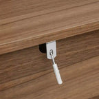 5 Drawers Cabinets Accent Storage Cabinet for Living Room Bedroom Dining Room Walnut
