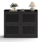 Shoe Storage Cabinet with 4 Flip Drawers, Large Freestanding Hidden Shoe Rack Organizer, Entryway Shoe Organizer Cabinet for Living Room Bedroom