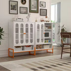 Shoe Organizer, Shoe Cabinet with 2 Double-sided Mesh Doors and Movable Double-layer Partitions, Cabinet for Living Room, Hallway