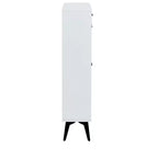 Shoe Cabinet, Storage Cabinet with 3 Metal Handle Drawers and 1 Open Shelf, Cabinet for Entryway