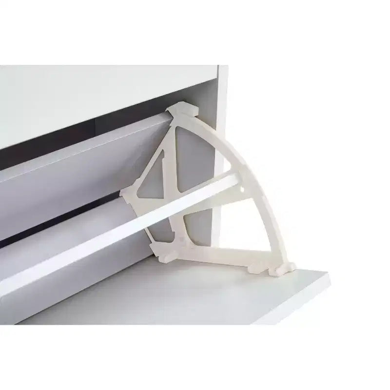Shoe Cabinet, Storage Cabinet with 3 Metal Handle Drawers and 1 Open Shelf, Cabinet for Entryway