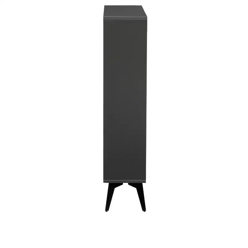 Shoe Cabinet, Storage Cabinet with 3 Metal Handle Drawers and 1 Open Shelf, Cabinet for Entryway