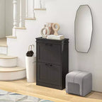 Shoe Cabinet, Shoe Storage with 2 Flip Drawers and Adjustable Shelves for 10 Pairs of Shoes, Shoe Organizer for Entryway, Hallway