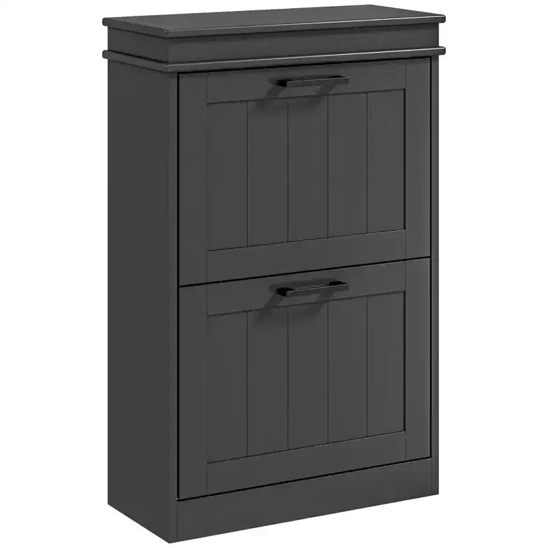 Shoe Cabinet, Shoe Storage with 2 Flip Drawers and Adjustable Shelves for 10 Pairs of Shoes, Shoe Organizer for Entryway, Hallway
