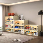 Shoe Storage, Shoe Storage Cabinet with Glass Door, Shoe Organizer for Bedroom, Living Room, Entryway