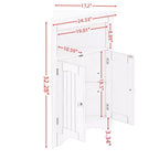 Corner Cabinet, Freestanding Corner Cabinet with 2 Doors and 3 Shelves, Free Standing Cabinet for Kitchen, Living Room