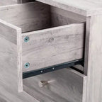 6-Drawer Gray Particle Board 25.98in. W Chest of Drawer