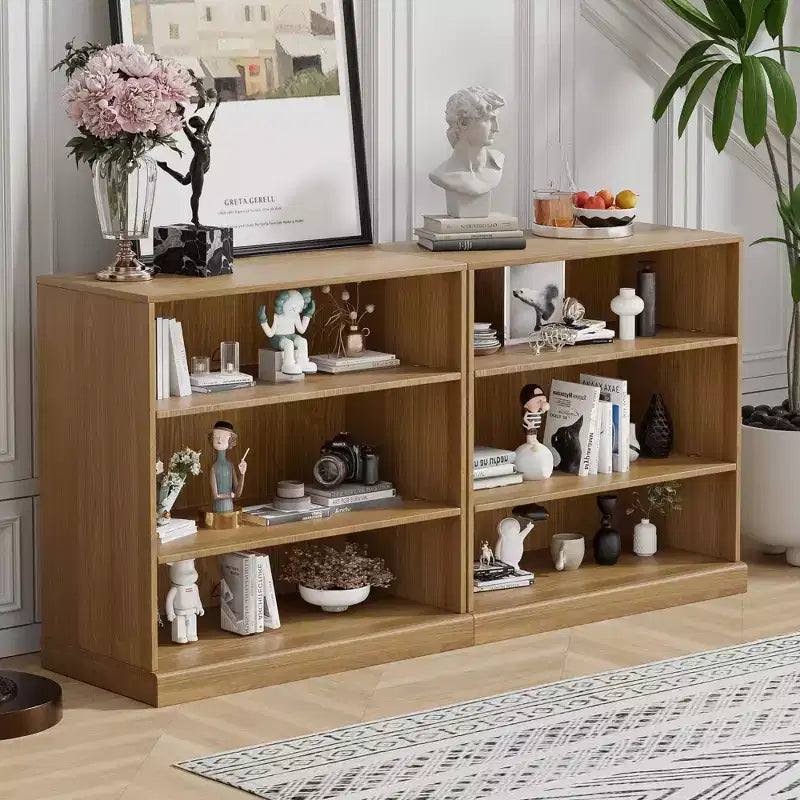 Mobiletto da appoggio in legno, armadietto decorativo per casa, ufficio, piccoli spazi, marrone, 31*31*16 pollici
