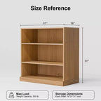 Mobiletto da appoggio in legno, armadietto decorativo per casa, ufficio, piccoli spazi, marrone, 31*31*16 pollici