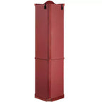 Lighted Corner Curio Cabinet with Tempered Glass Doors & Shelves - Elegant Display Storage for Living Room & Bedroom Decor
