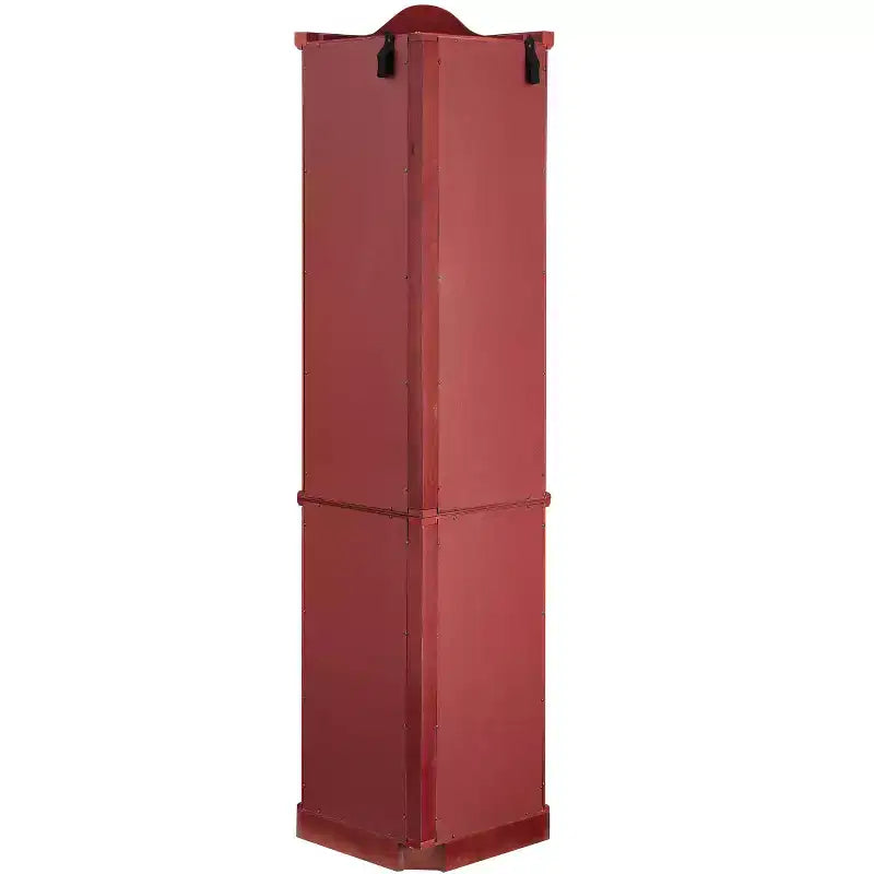Lighted Corner Curio Cabinet with Tempered Glass Doors & Shelves - Elegant Display Storage for Living Room & Bedroom Decor