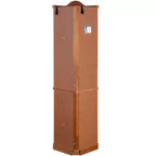 Lighted Corner Curio Cabinet with Tempered Glass Doors & Shelves - Elegant Display Storage for Living Room & Bedroom Decor