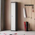 72 Heavy-Duty Steel Locker with Keys, Industrial Storage Cabinet with Adjustable Shelves & Ventilation for Gym, Office, School, Home Use