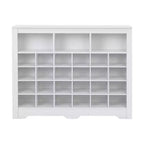 Sleek Shoe Cabinet with Curved Base, Shoe Rack with 24 Shoe, Shoe Cabinet Storage For Entryway, Living Room, Hallway