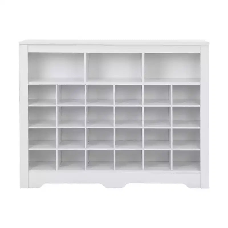 Sleek Shoe Cabinet with Curved Base, Shoe Rack with 24 Shoe, Shoe Cabinet Storage For Entryway, Living Room, Hallway