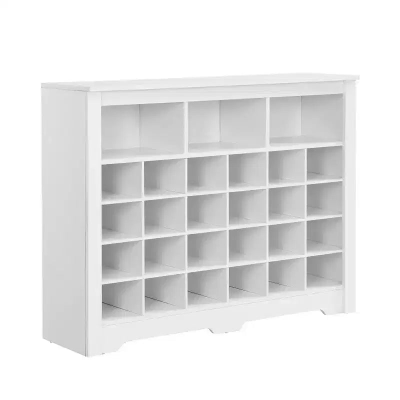 Sleek Shoe Cabinet with Curved Base, Shoe Rack with 24 Shoe, Shoe Cabinet Storage For Entryway, Living Room, Hallway