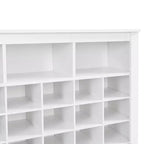 Sleek Shoe Cabinet with Curved Base, Shoe Rack with 24 Shoe, Shoe Cabinet Storage For Entryway, Living Room, Hallway