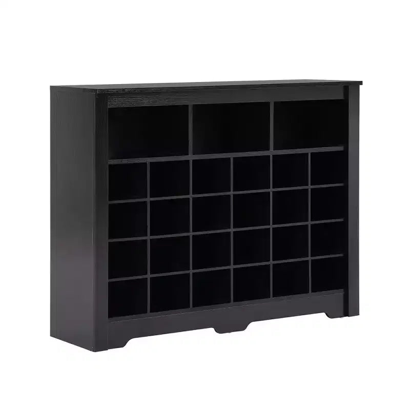 Sleek Shoe Cabinet with Curved Base, Shoe Rack with 24 Shoe, Shoe Cabinet Storage For Entryway, Living Room, Hallway