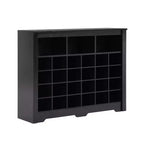 Sleek Shoe Cabinet with Curved Base, Shoe Rack with 24 Shoe, Shoe Cabinet Storage For Entryway, Living Room, Hallway