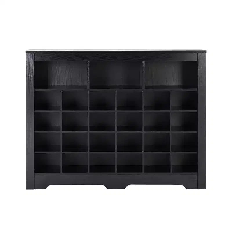 Sleek Shoe Cabinet with Curved Base, Shoe Rack with 24 Shoe, Shoe Cabinet Storage For Entryway, Living Room, Hallway