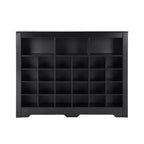 Sleek Shoe Cabinet with Curved Base, Shoe Rack with 24 Shoe, Shoe Cabinet Storage For Entryway, Living Room, Hallway