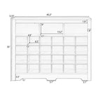 Sleek Shoe Cabinet with Curved Base, Shoe Rack with 24 Shoe, Shoe Cabinet Storage For Entryway, Living Room, Hallway