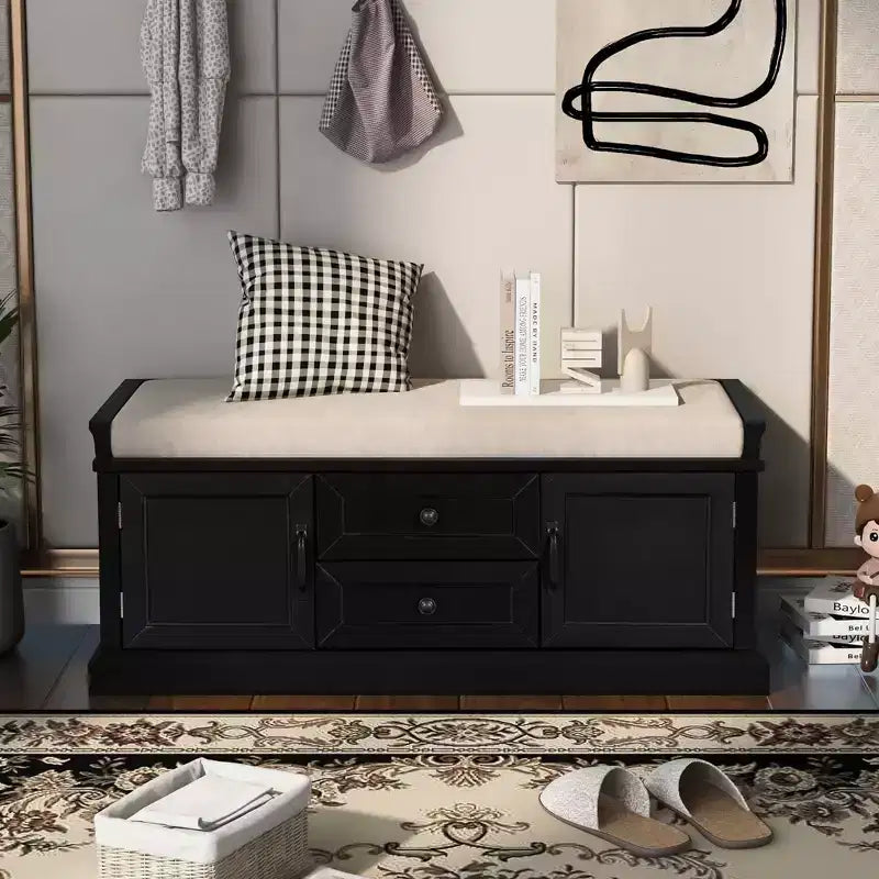 Storage Cabinet, Accent Cabinet with 2 Drawers and 2 Doors, Cabinet for Living Room, Hallway, Entryway