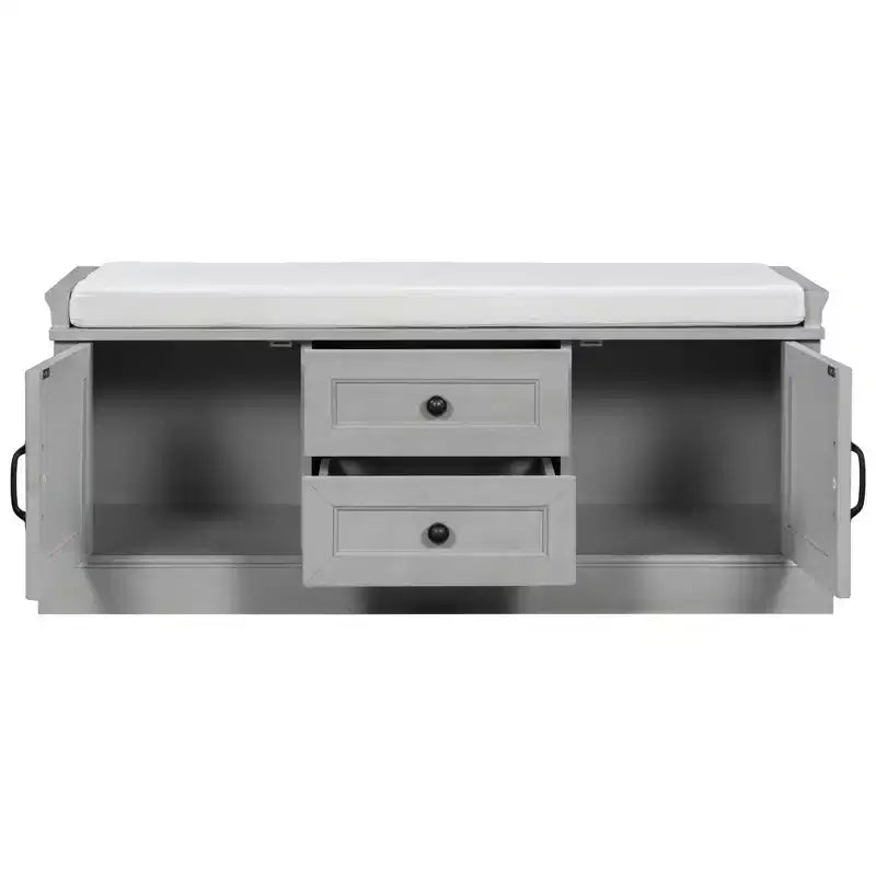 Storage Cabinet, Accent Cabinet with 2 Drawers and 2 Doors, Cabinet for Living Room, Hallway, Entryway